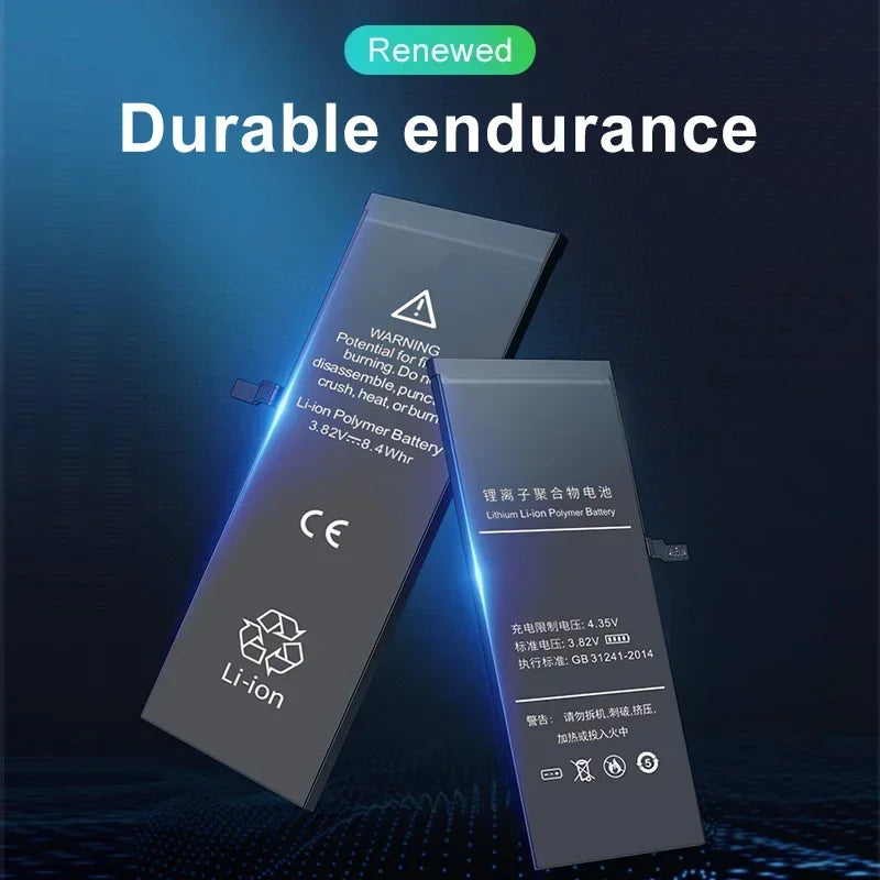 Battery For iPhone 6 6S 5 5S SE 6P 6SP 7 7Plus 8 8Plus X XR XS 11 SE2 4 4G 4S Pro MAX Replacement Batteria + Free Tools