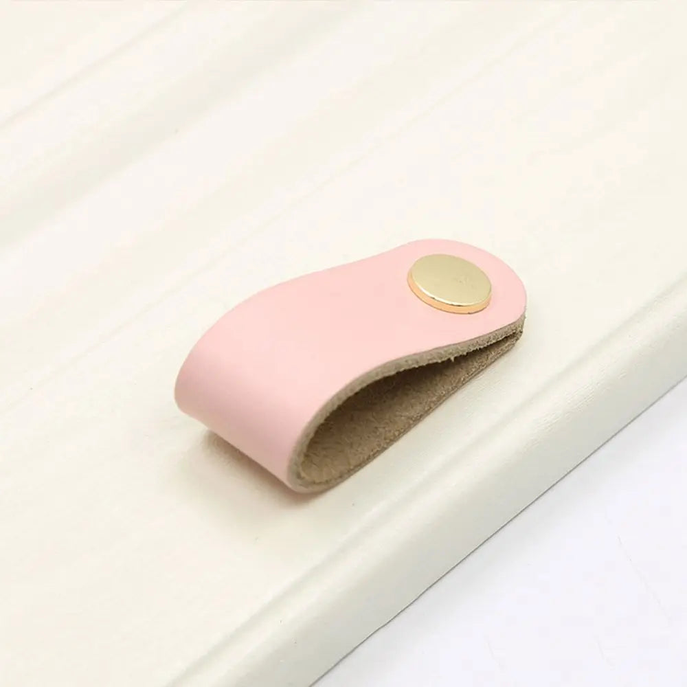 Furniture Modern Style Kitchen Wardrobe Cabinet Environmentally Soft Door Pulls Furniture Knobs Drawer Handle Leather Handle