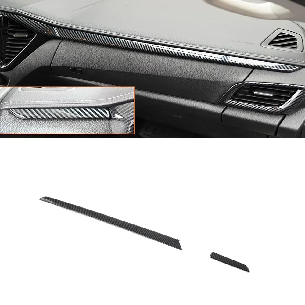 Car Accessories For Isuzu D-MAX DMAX 2021 2022 ABS Carbon Center Console Window Switch Gear Armrest Box Panel Cover Trim