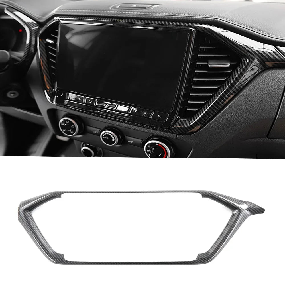 Car Accessories For Isuzu D-MAX DMAX 2021 2022 ABS Carbon Center Console Window Switch Gear Armrest Box Panel Cover Trim
