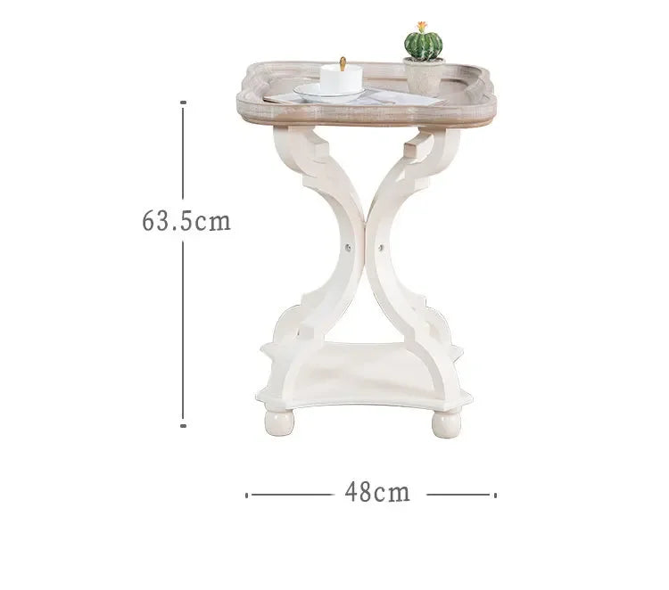 Farmhouse end Table, Cocktail Table Set, Modern Circle Hand-Crafted Natural Wood Finsh Small Side and End Table Sets,Natural