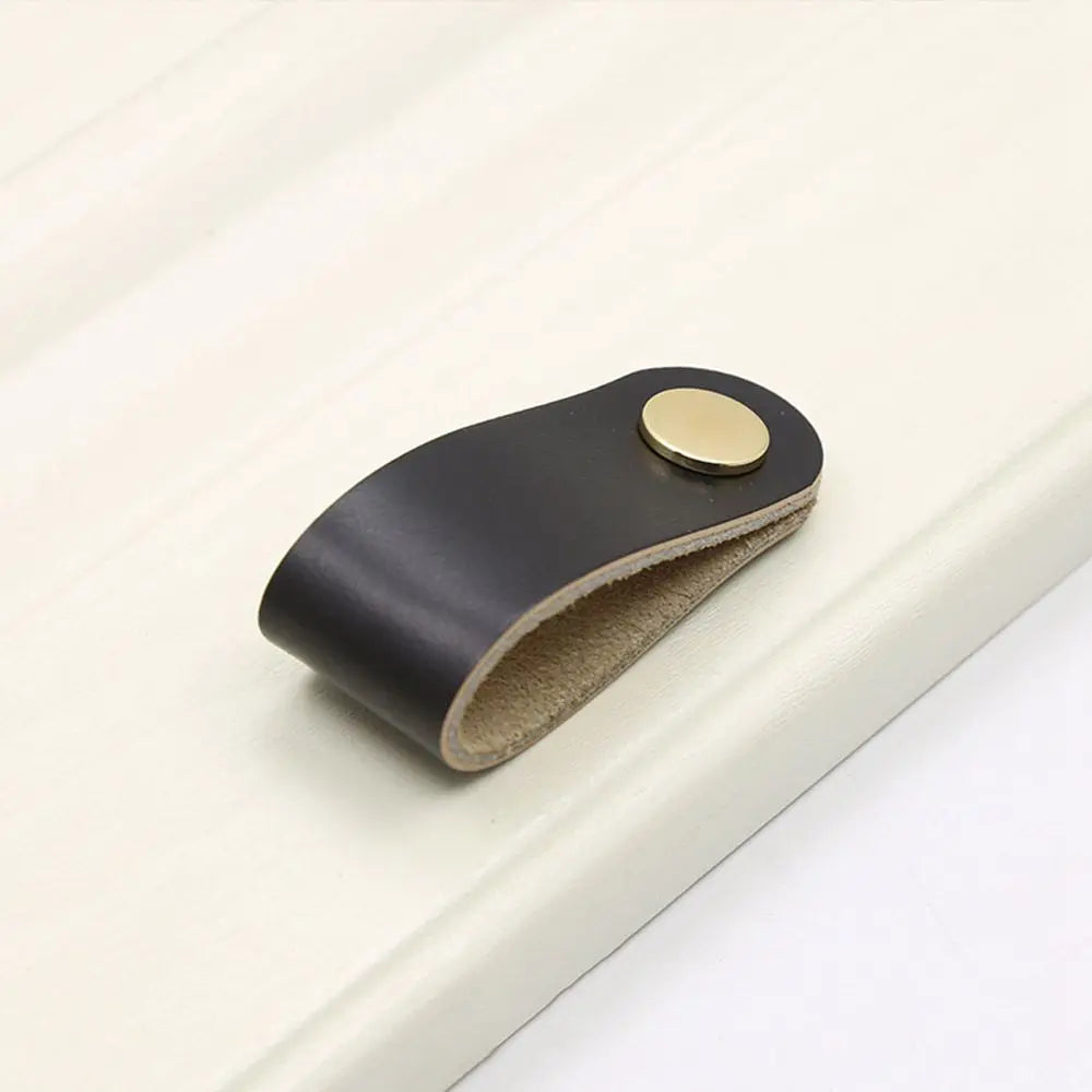 Furniture Modern Style Kitchen Wardrobe Cabinet Environmentally Soft Door Pulls Furniture Knobs Drawer Handle Leather Handle
