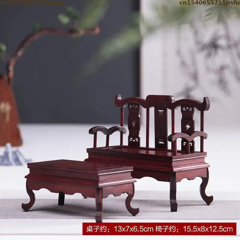 Miniature Antique Furniture Mini Table Models Chinese Handicrafts Doll Houses TV Movie Photographed Scene Retro Furniture Props