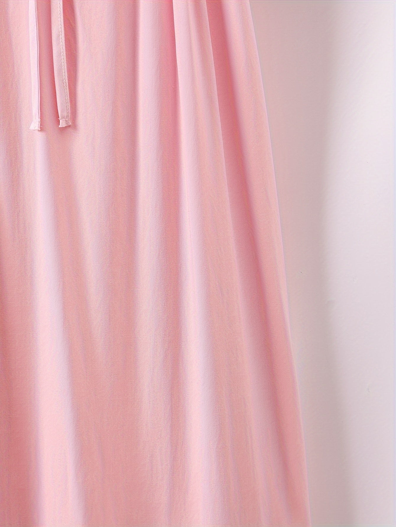 Romantic Lace Trim Princess Nightdress - Soft, Sweet, and Cute V-Neck Ruffle Hem Sleep Dress for Women - Comfortable, Breathable, and Relaxed Fit Sleepwear & Dresses for a Good Night's Sleep