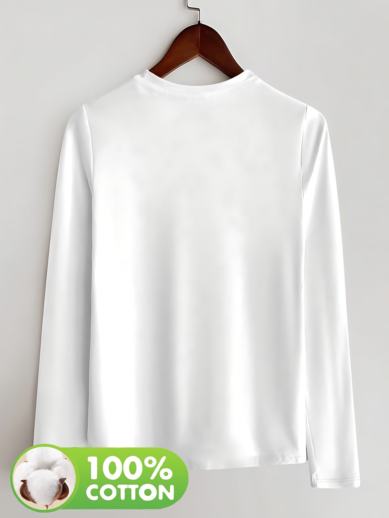 Women's Olive Green Long Sleeve T-Shirt - Minimalist Elegant Top, Soft Everyday Shirt for Casual & Formal Outfits - NC-13210, Allseason Top, Modern Fashion, Durable Clothing, Basic Blouse, Office Wear