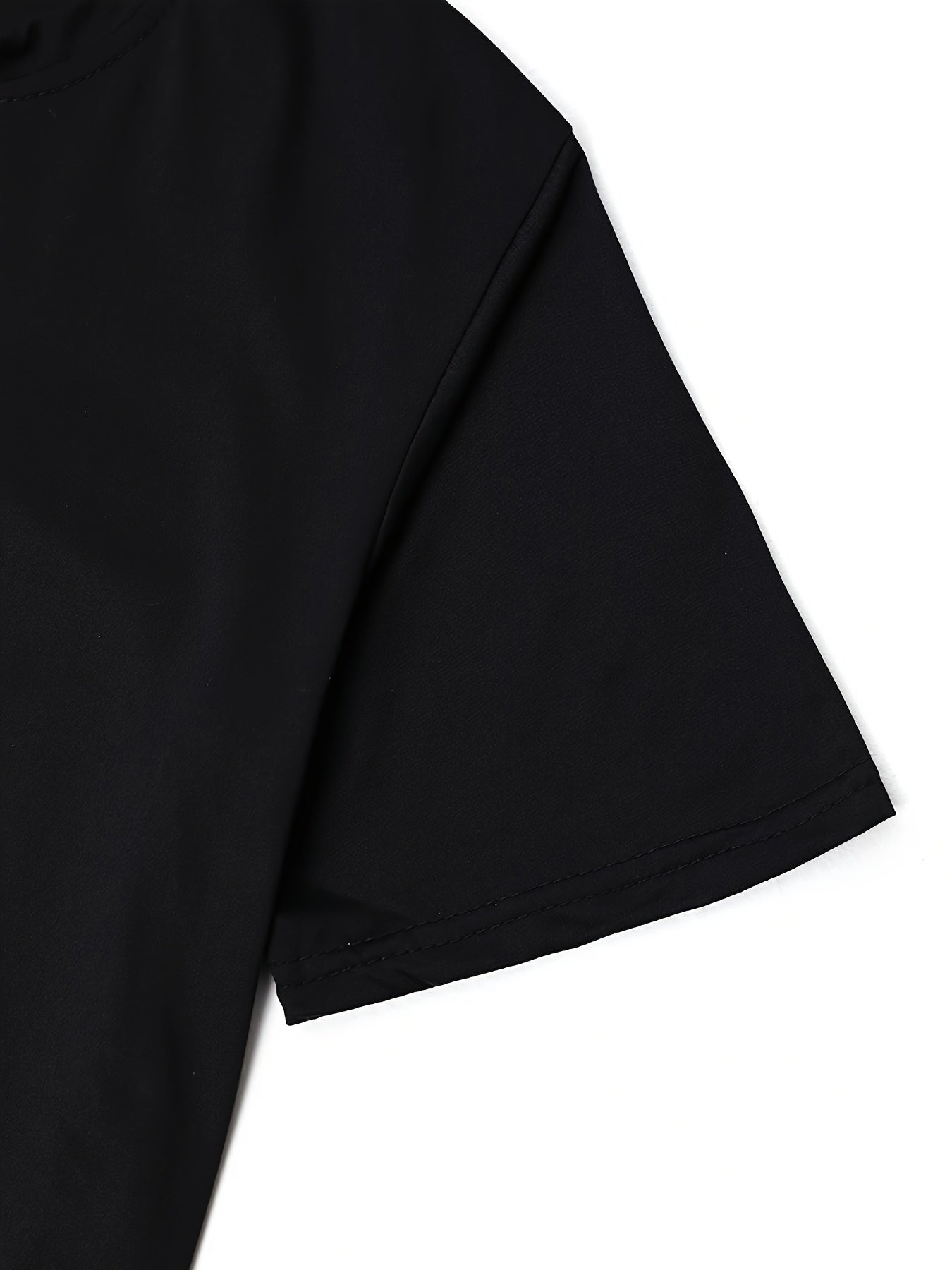 Round Neck Casual T-Shirt, Short Sleeves Loose Fit Basic Sports Tee, Women's Activewear