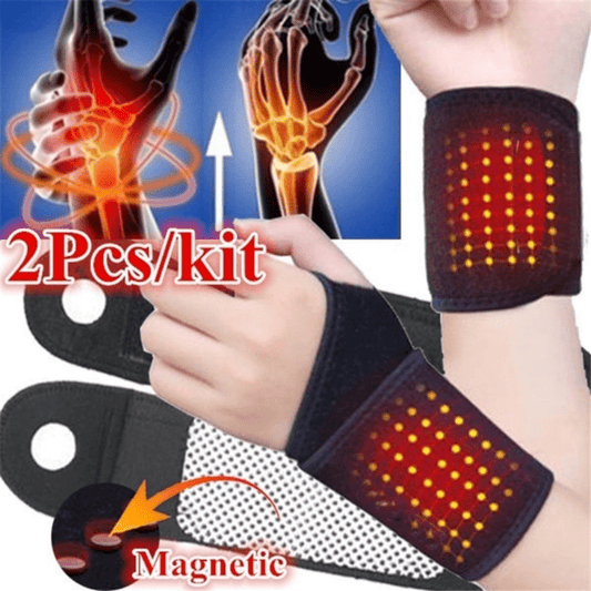 1 Pair New Wrist Supports Magnetic Therapy Health Care Sports Protection Braces Belt Relief Wrist Brace Tourmaline Self-Heating