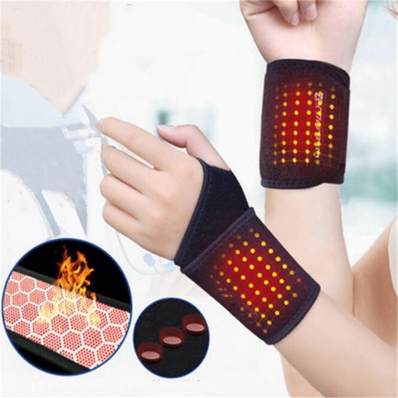 1 Pair New Wrist Supports Magnetic Therapy Health Care Sports Protection Braces Belt Relief Wrist Brace Tourmaline Self-Heating