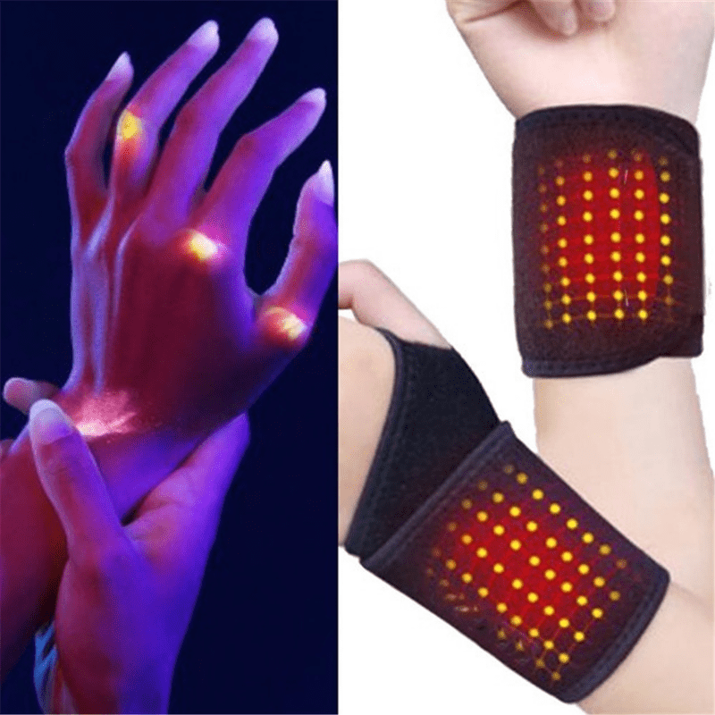 1 Pair New Wrist Supports Magnetic Therapy Health Care Sports Protection Braces Belt Relief Wrist Brace Tourmaline Self-Heating
