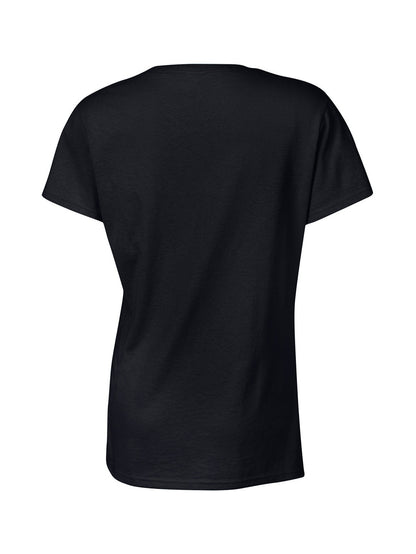 Chic Typographic Womens Tee - Comfy Cotton Crew Neck, Versatile Casual Spring & Summer Top