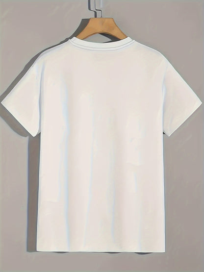 Women's PARIS Print T-Shirt, Casual Style Summer Top, Fashionable Short-Sleeve Sporty Tee