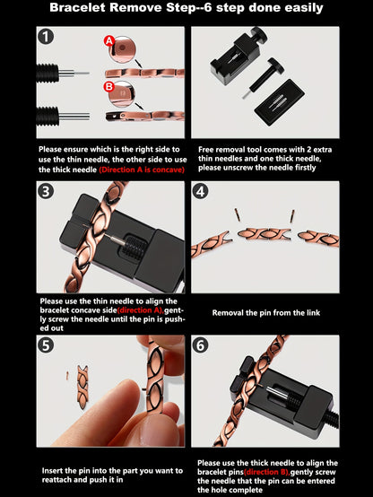 4 Elements Domineering And Fashionable Titanium Steel Bracelet Spherical Energy Magnet Bracelet Health Gift Gift For Family And Friends