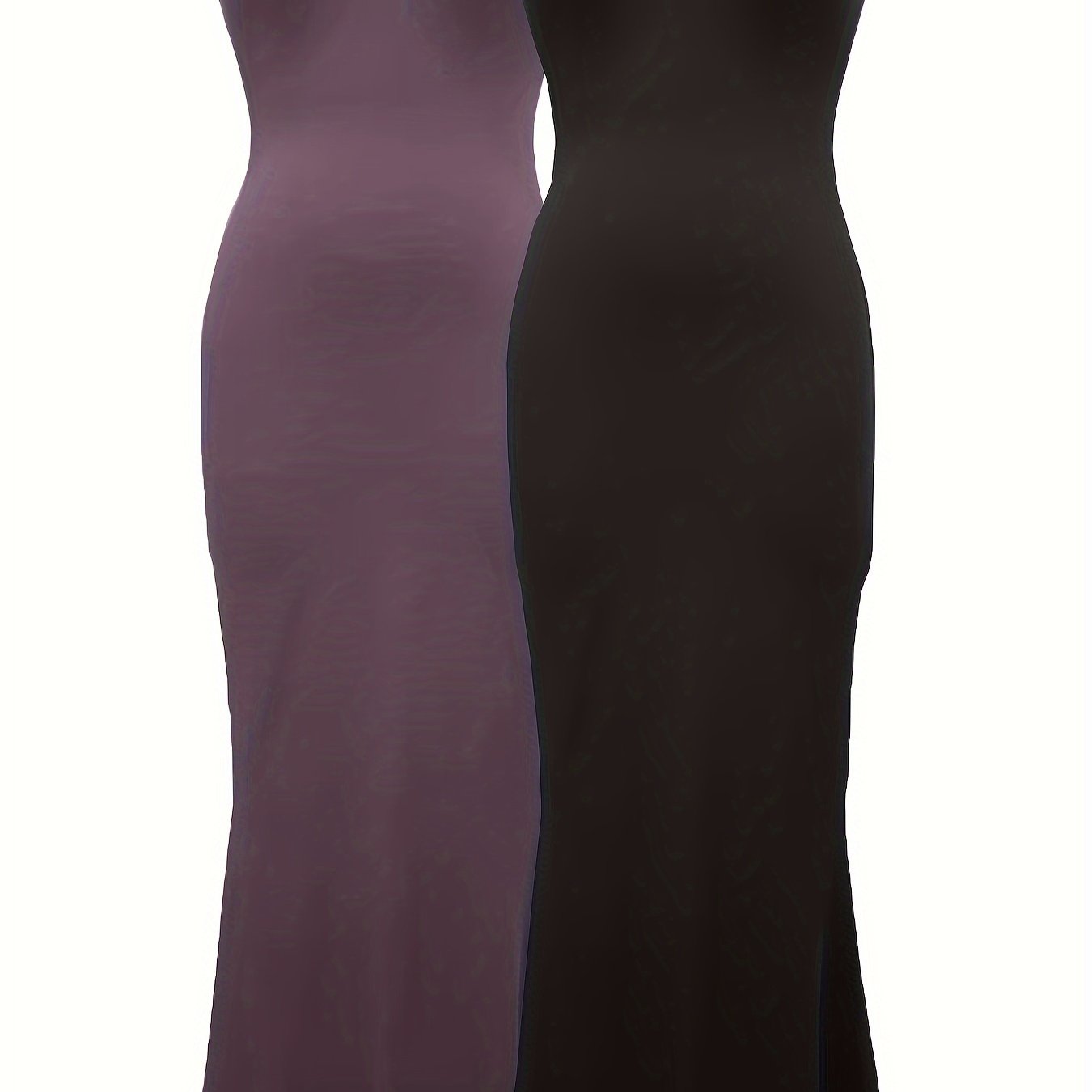 2 Packs Solid Cami Dresses, Casual Sleeveless Bodycon Dress, Women's Clothing