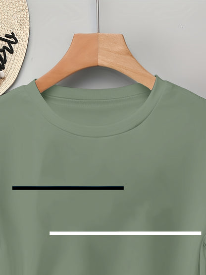 Women's Olive Green Long Sleeve T-Shirt - Minimalist Elegant Top, Soft Everyday Shirt for Casual & Formal Outfits - NC-13210, Allseason Top, Modern Fashion, Durable Clothing, Basic Blouse, Office Wear