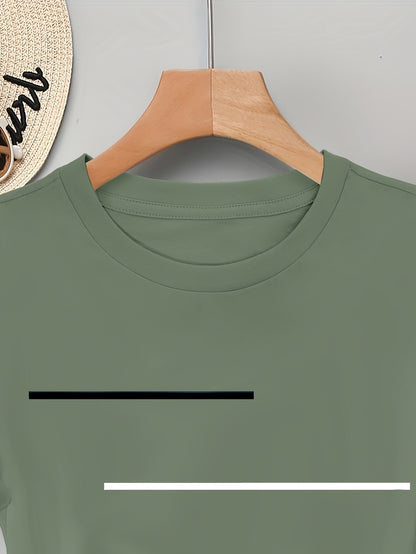 Women's Olive Green Long Sleeve T-Shirt - Minimalist Elegant Top, Soft Everyday Shirt for Casual & Formal Outfits - NC-13210, Allseason Top, Modern Fashion, Durable Clothing, Basic Blouse, Office Wear