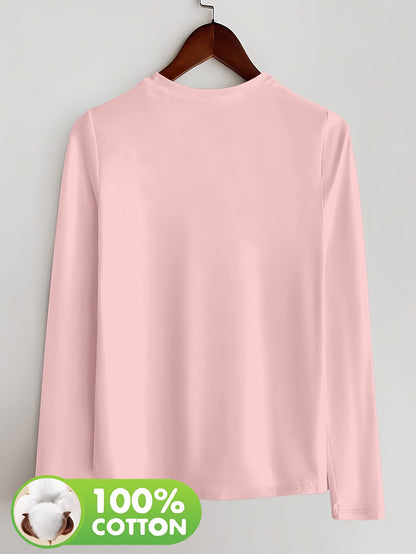 Women's Olive Green Long Sleeve T-Shirt - Minimalist Elegant Top, Soft Everyday Shirt for Casual & Formal Outfits - NC-13210, Allseason Top, Modern Fashion, Durable Clothing, Basic Blouse, Office Wear