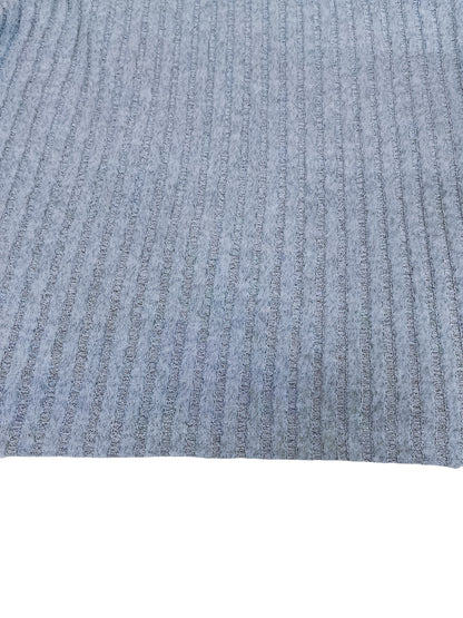Women'S Casual Square Neck Long Sleeve Top, Asymmetrical Solid Color Knit Polyester Blouse with Spandex, Fashionable Spring/Fall Outerwear, 230gsm Fabric Weight