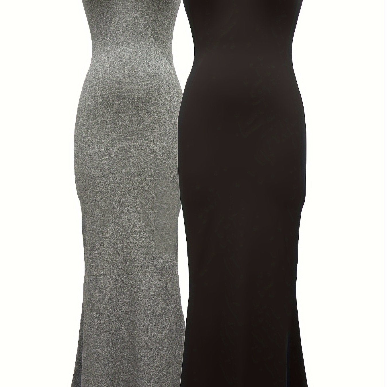 2 Packs Solid Cami Dresses, Casual Sleeveless Bodycon Dress, Women's Clothing