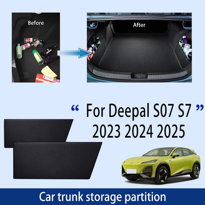 Car Accessories For Changan Deepal S07 S7 2023 2024 2025 Trunk Storage Partition Multifunction Storage Auto Interior Parts Tools