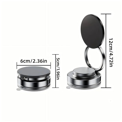 Kingjoy Magnetic Phone Holder 360 Rotatable Strong Suction Mount Ideal for Car/Mirror/Gym/Shower/or Smooth Surface