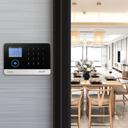 Wireless Home Alarm System Tuya Smart Home WIFI 2G GSM Security Alarms For Home With Motion Sensor With Alexa & Google Home