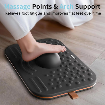 Anti-Fatigue Mat 360° Balance Board, Dual-Sided Standing Desk Board for Office, Home, Gym, Core Training, Fatigue Relief