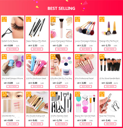Beauty White Cosmetic Brushes Guards Mesh Flexible Net Protectors Cover Sheath 20Pc Convenient Maquiagem Brochas Maquillaje Tool