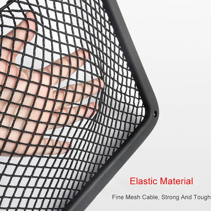 Car Interior Accessories For Audi A4 B8 A5 Q3 A3 A6 C7 Q5 B9 Q7 Rear Seat Back String Net Mesh Storage Pocket Auto Organizer