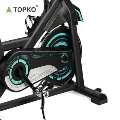 TOPKO US Warehouse Gym Use Riding Training Spin Bike Heavy Duty Adjustable Spin Bike