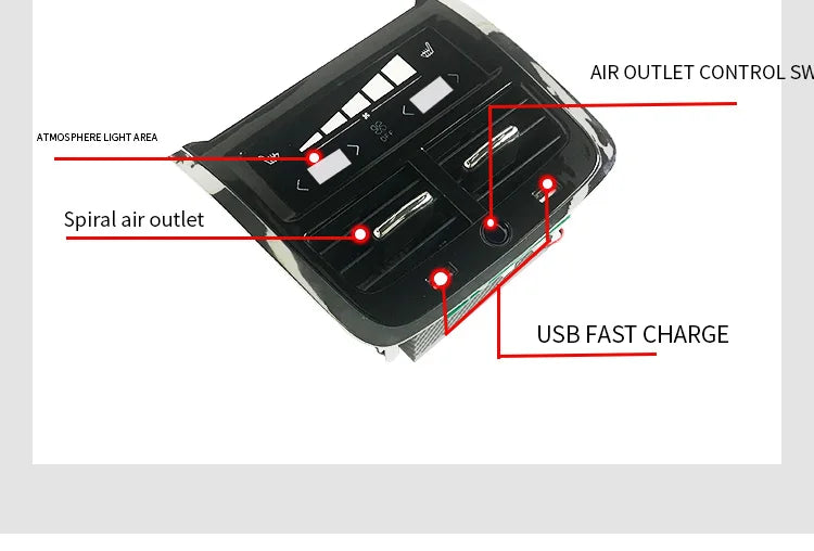 car Accessorie for volvo XC60 XC90 S60 V60 V90 S90 V60CC Replacement of interior accessories for rear seat decorations