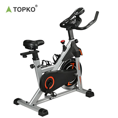 TOPKO US Warehouse Premium Gym Workout Spin Bike Magnetic Control Adjustable Spin Bike