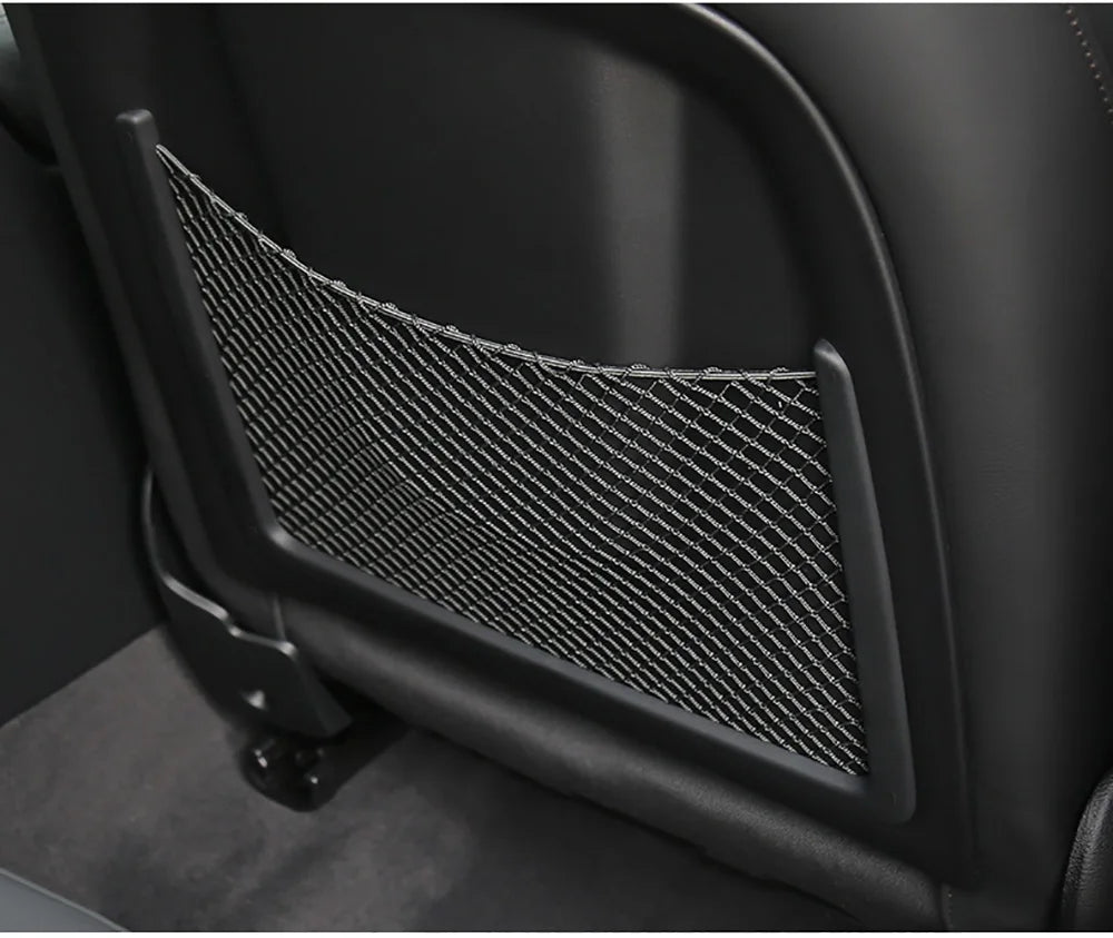 Car Interior Accessories For Audi A4 B8 A5 Q3 A3 A6 C7 Q5 B9 Q7 Rear Seat Back String Net Mesh Storage Pocket Auto Organizer