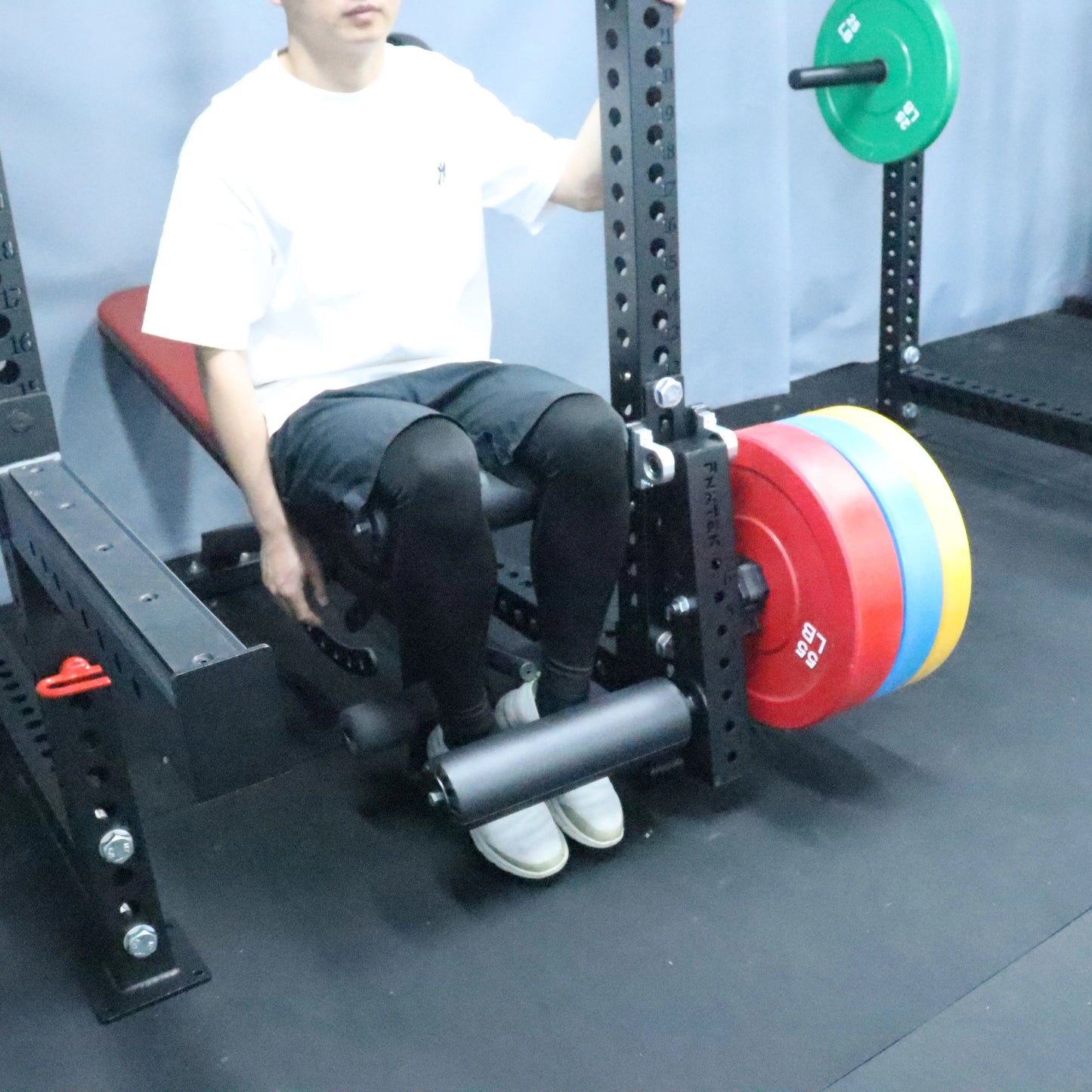 Leg Curl and Extension Rack Attachment - Versatile Gym Equipment for Targeted Lower Body Workouts