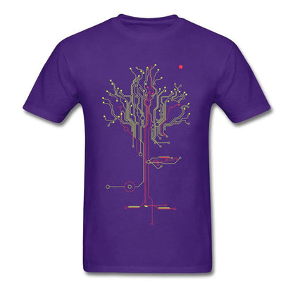 Men's Tops Tees Tree of Tomorrow IC Circuit Board Creative Design Youth Tshirt Oversized Fashion Cool Tops Tees Sweatshirt