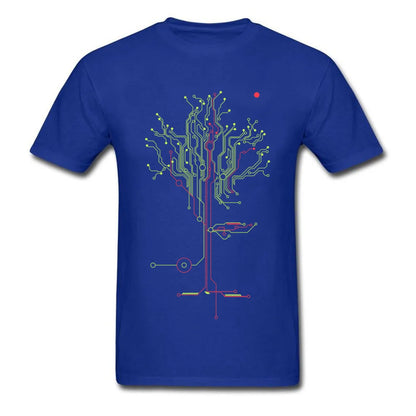 Men's Tops Tees Tree of Tomorrow IC Circuit Board Creative Design Youth Tshirt Oversized Fashion Cool Tops Tees Sweatshirt