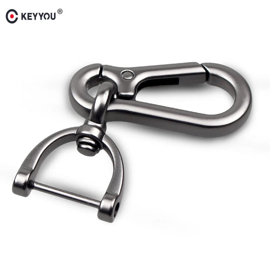KEYYOU Metal Car Key Chain Auto Key Ring Interior Accessories Creative Gift For Hyundai KIA Ford Honda Opel Peugeot Car Styling