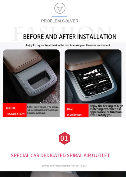 car Accessorie for volvo XC60 XC90 S60 V60 V90 S90 V60CC Replacement of interior accessories for rear seat decorations