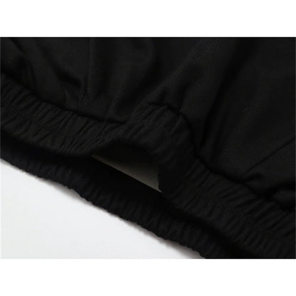 Woman Sweatshirt Hoodies Fashion Female Chic Loose Casual Streetwear Patchwork Ins Street Y2K Fake Two Pieces Hoodies Crop Top
