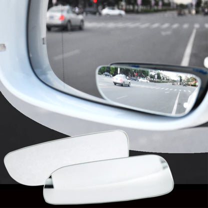 Car Mirror Frameless Car Auxiliary Blind Spot Mirror 360 Degree Wide Angle Parking Auto Rearview Adjustable Mirror Accessories