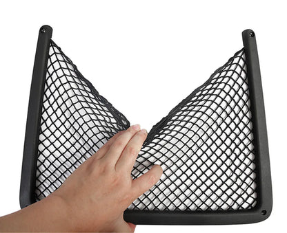 Car Interior Accessories For Audi A4 B8 A5 Q3 A3 A6 C7 Q5 B9 Q7 Rear Seat Back String Net Mesh Storage Pocket Auto Organizer