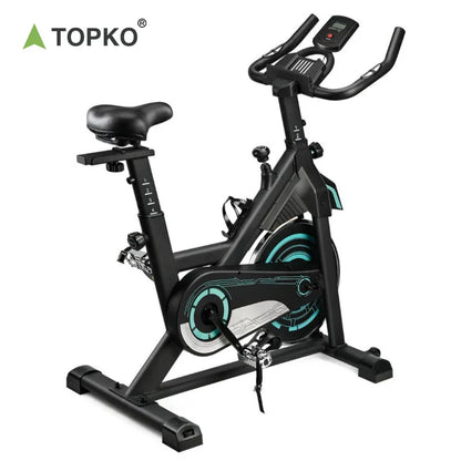 TOPKO US Warehouse Gym Use Riding Training Spin Bike Heavy Duty Adjustable Spin Bike