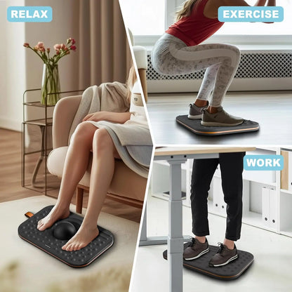 Anti-Fatigue Mat 360° Balance Board, Dual-Sided Standing Desk Board for Office, Home, Gym, Core Training, Fatigue Relief