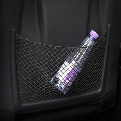Car Interior Accessories For Audi A4 B8 A5 Q3 A3 A6 C7 Q5 B9 Q7 Rear Seat Back String Net Mesh Storage Pocket Auto Organizer