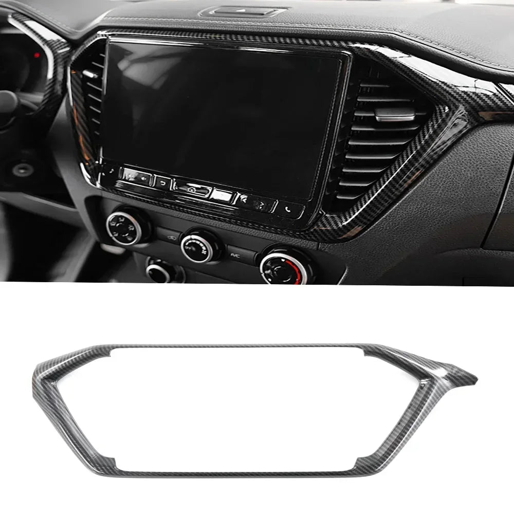 Car Accessories  For Isuzu D-MAX DMAX 2021 2022 ABS Carbon Center Console Window Switch Gear Armrest Box Panel Cover Trim