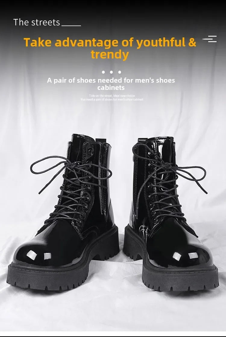 Combat Boots for Men Dress Boot Safety Shoes Mens Cowboy Boots Military Tactical Winter Autumn Men's Shoes Deals Casual Sneakers