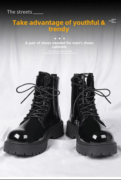 Combat Boots for Men Dress Boot Safety Shoes Mens Cowboy Boots Military Tactical Winter Autumn Men's Shoes Deals Casual Sneakers