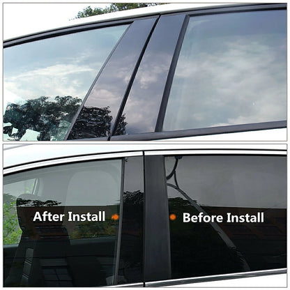 Car Accessories Fit For Hyundai Grandeur HG Hyundai Azera 2012 2013 2014-2017 Door Window Glossy Black Pillar Posts Cover Trim