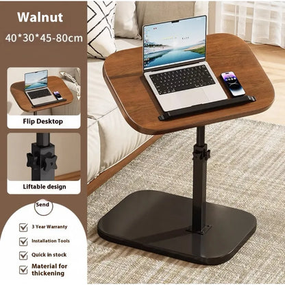 Mobile adjustable edge table Household foldable Mobile Lift Computer Desk Folding living room Desk Dormitory Bedside Table