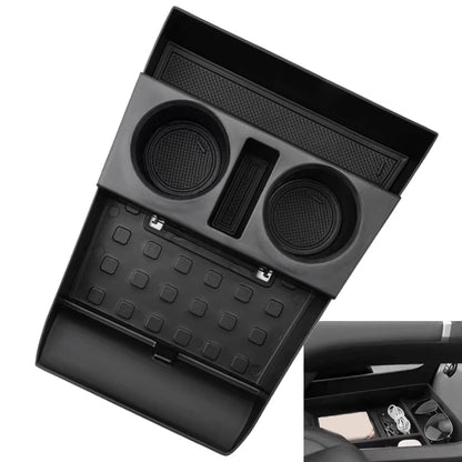 Car Storage Box Accessories Armrest Lower Center Console Cup Holder Lower Tray For Hyundai Santa Fe 2024 + Car Accessories