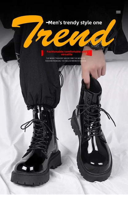 Combat Boots for Men Dress Boot Safety Shoes Mens Cowboy Boots Military Tactical Winter Autumn Men's Shoes Deals Casual Sneakers